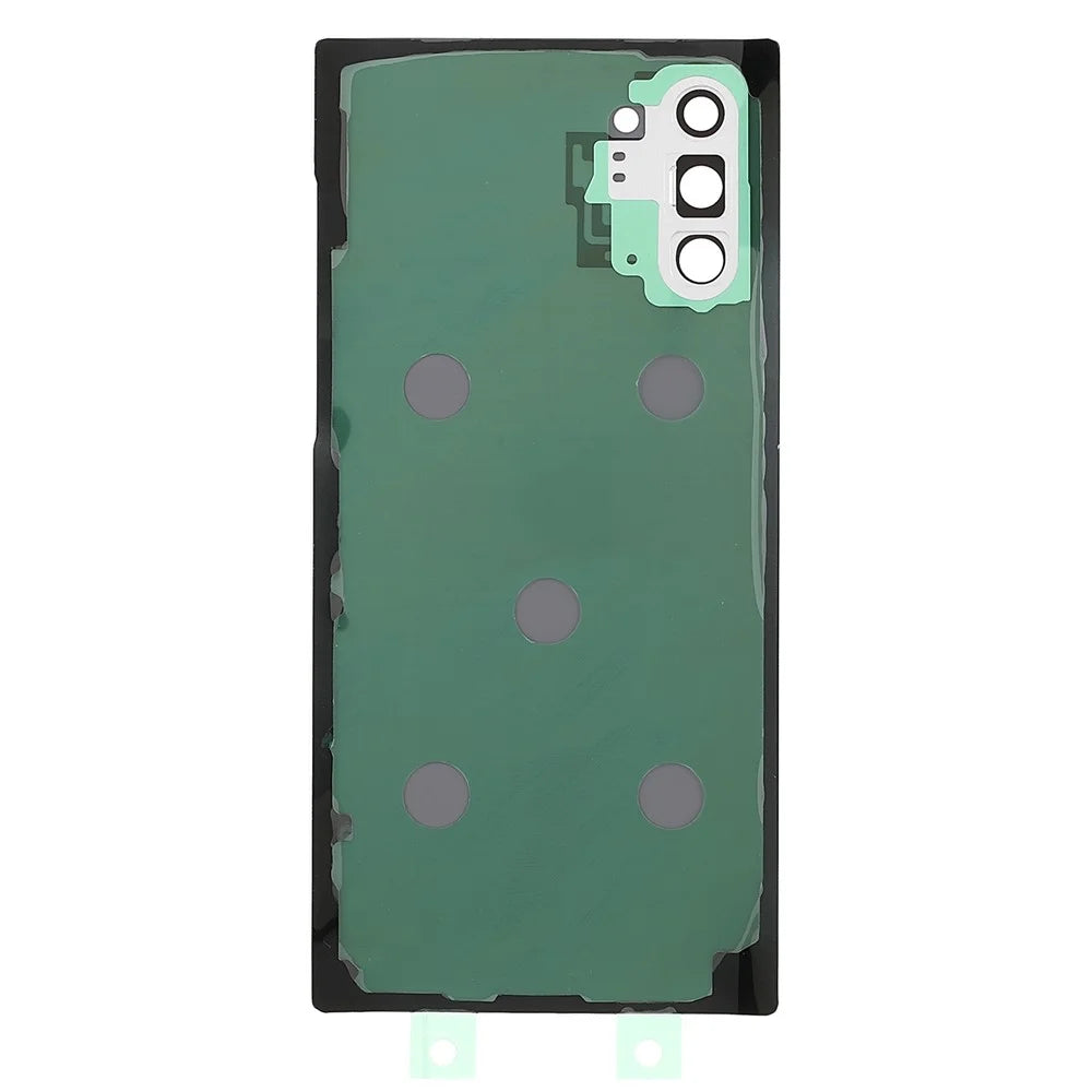 For Samsung Galaxy Note 10 4G N970 / Note 10 5G N971 Battery Housing with Adhesive Sticker+Camera Lens Cover - White - 3