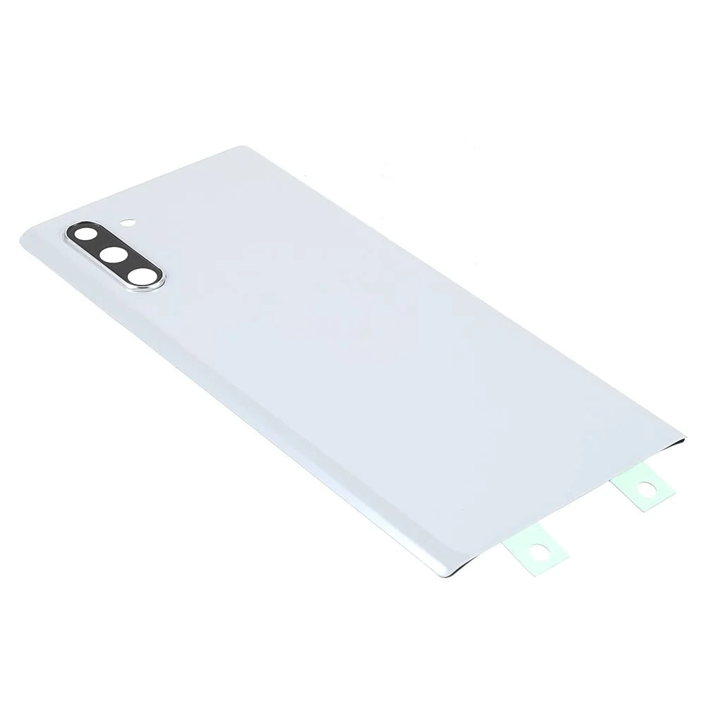 For Samsung Galaxy Note 10 4G N970 / Note 10 5G N971 Battery Housing with Adhesive Sticker+Camera Lens Cover - White - 4