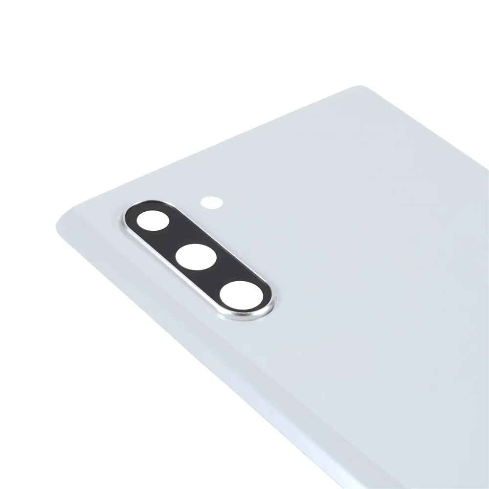 For Samsung Galaxy Note 10 4G N970 / Note 10 5G N971 Battery Housing with Adhesive Sticker+Camera Lens Cover - White - 5