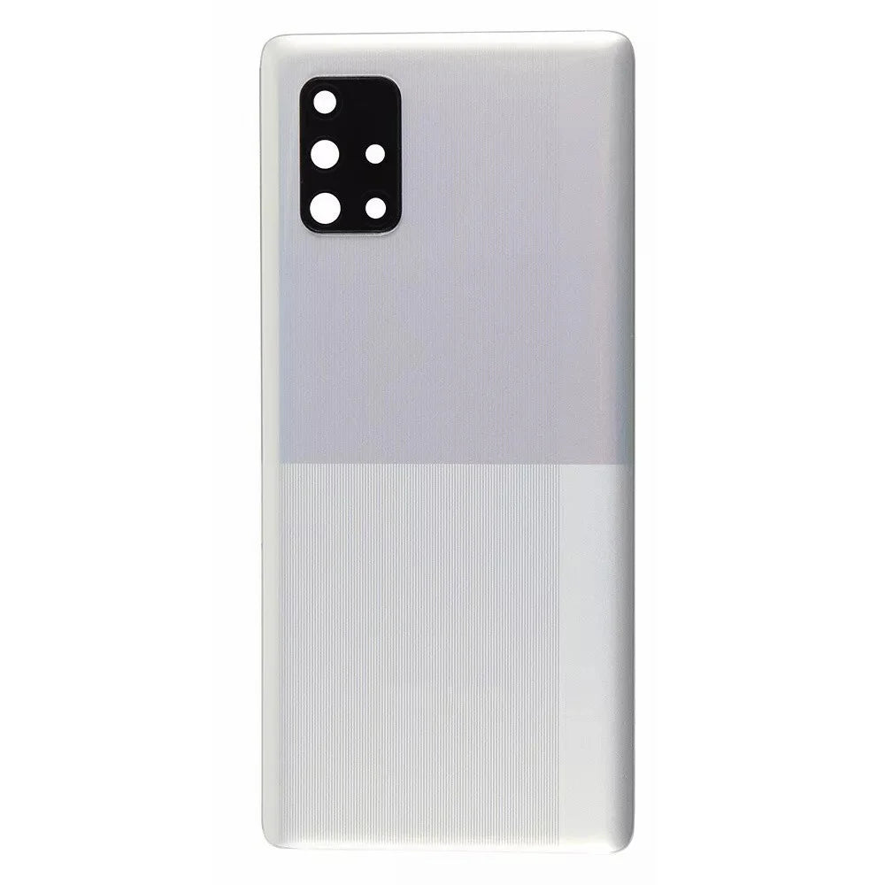 For Samsung Galaxy A71 5G SM-A716 Battery Housing with Adhesive Sticker+Camera Lens Cover - White - 2