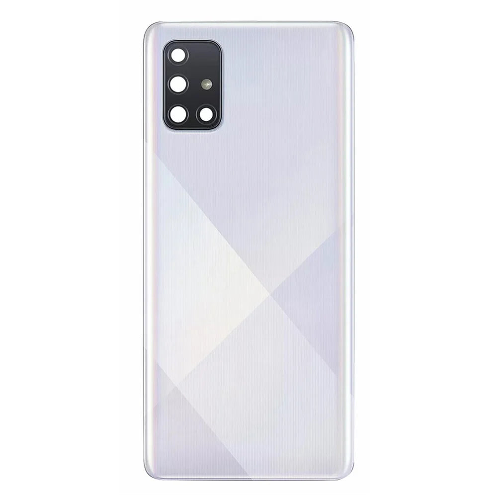 For Samsung Galaxy A71 4G SM-A715 Battery Housing with Adhesive Sticker + Camera Lens Cover (Without Logo) - White - 2
