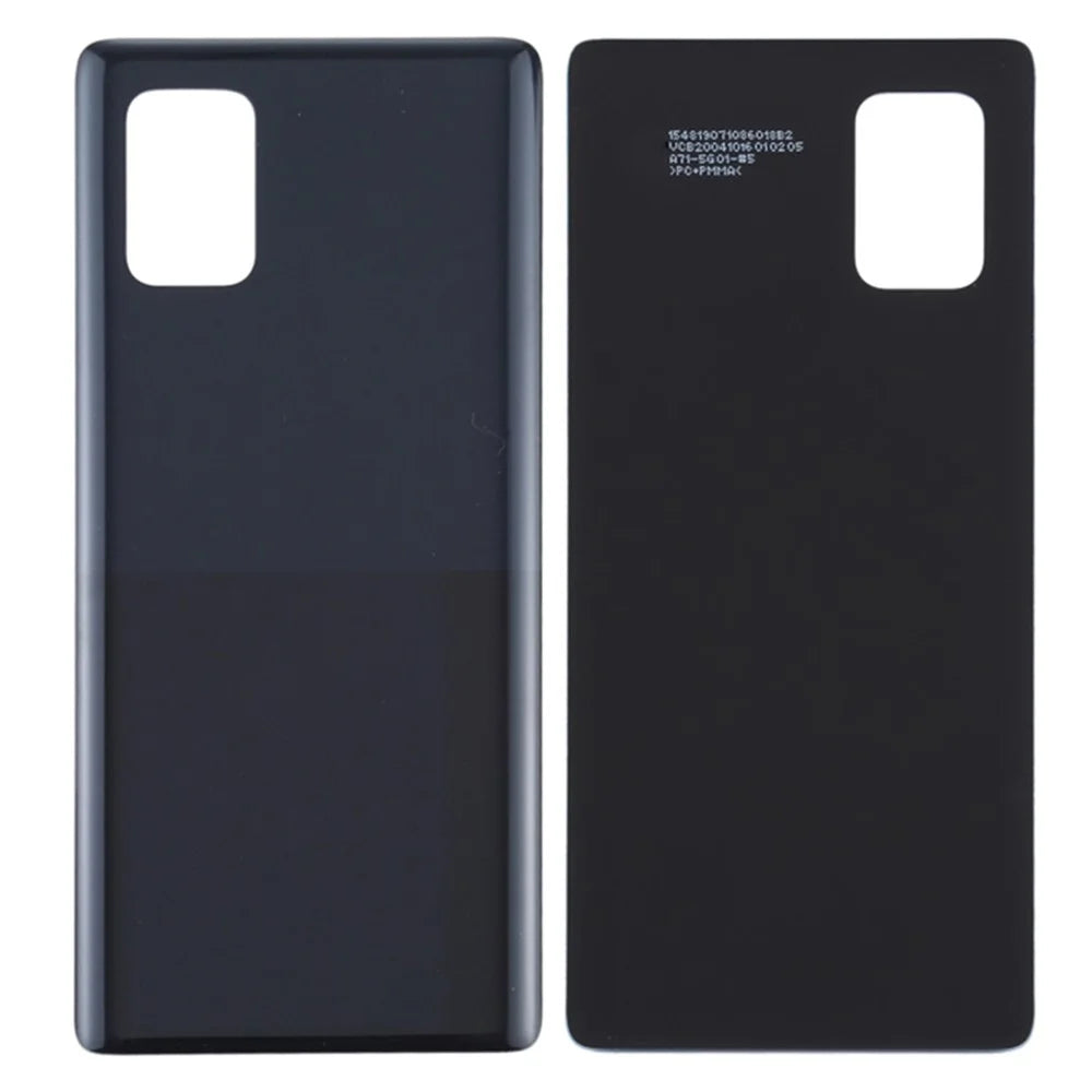 For Samsung Galaxy A71 5G SM-A716 Back Battery Housing Cover Replacement Part (Without Logo) - Black - 1