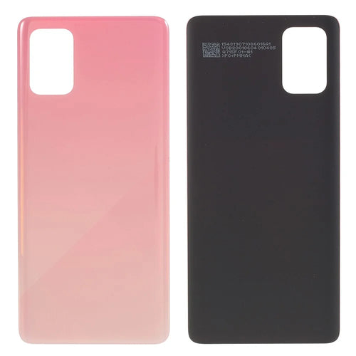 For Samsung Galaxy A71 4G SM-A715 Back Battery Housing Cover Replacement Part (Without Logo) - Pink - 1