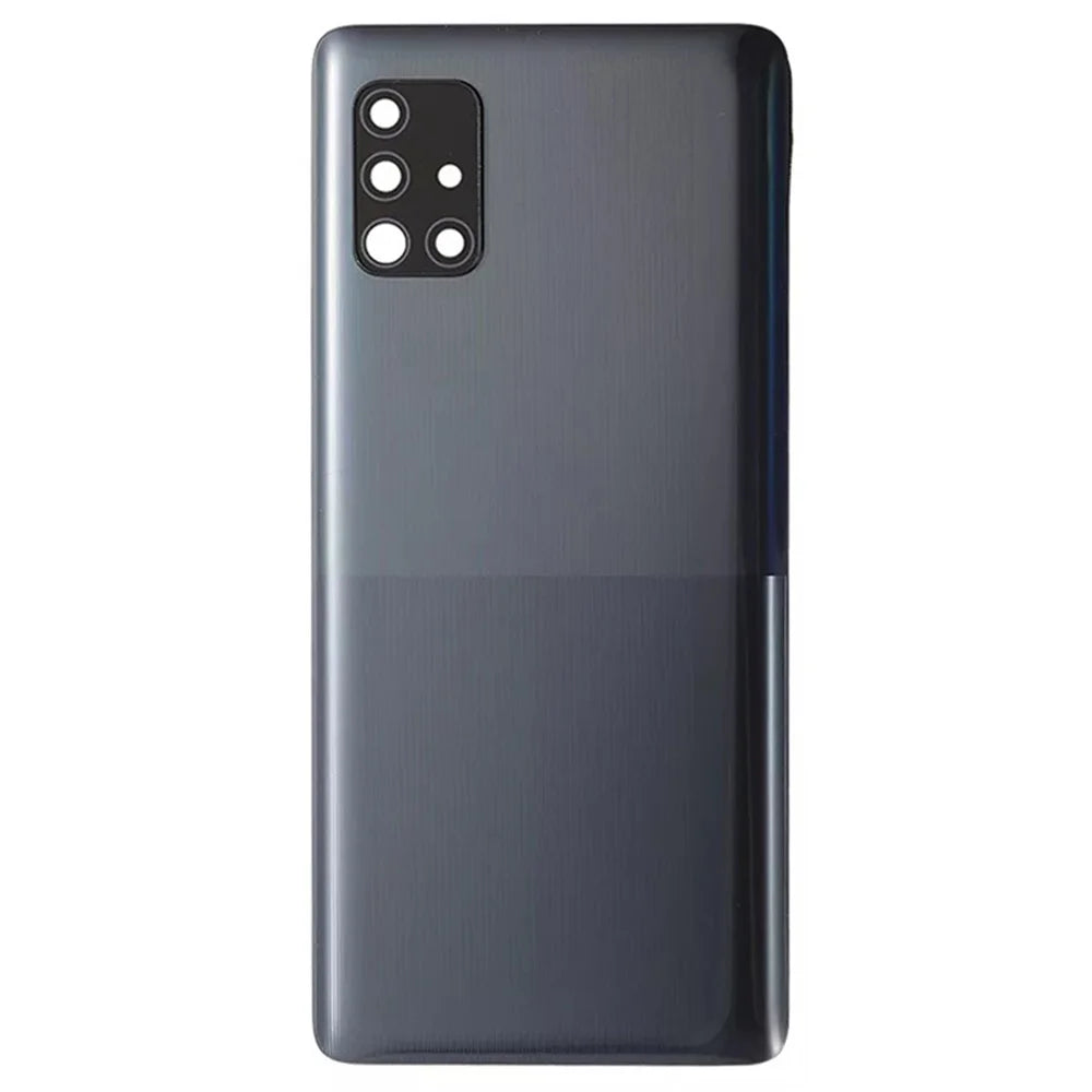 For Samsung Galaxy A51 5G SM-A516 Battery Housing with Adhesive Sticker + Camera Lens Cover (Without Logo) - Black - 3