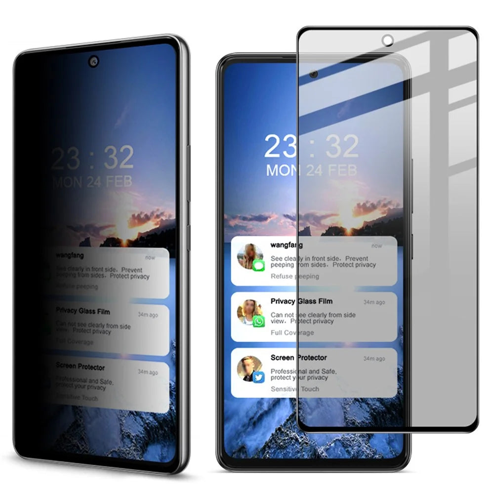 IMAK For Samsung Galaxy A53 5G Anti-spy Screen Protector Full Covering Full Glue Anti-explosion Tempered Glass Film - 4