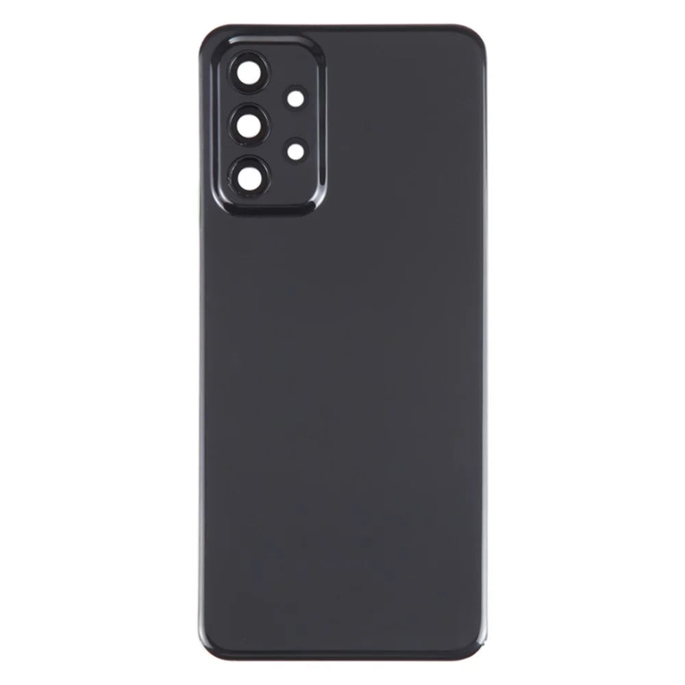 For Samsung Galaxy A23 4G A235 Battery Housing with Adhesive Sticker+Camera Lens Cover - Black - 2