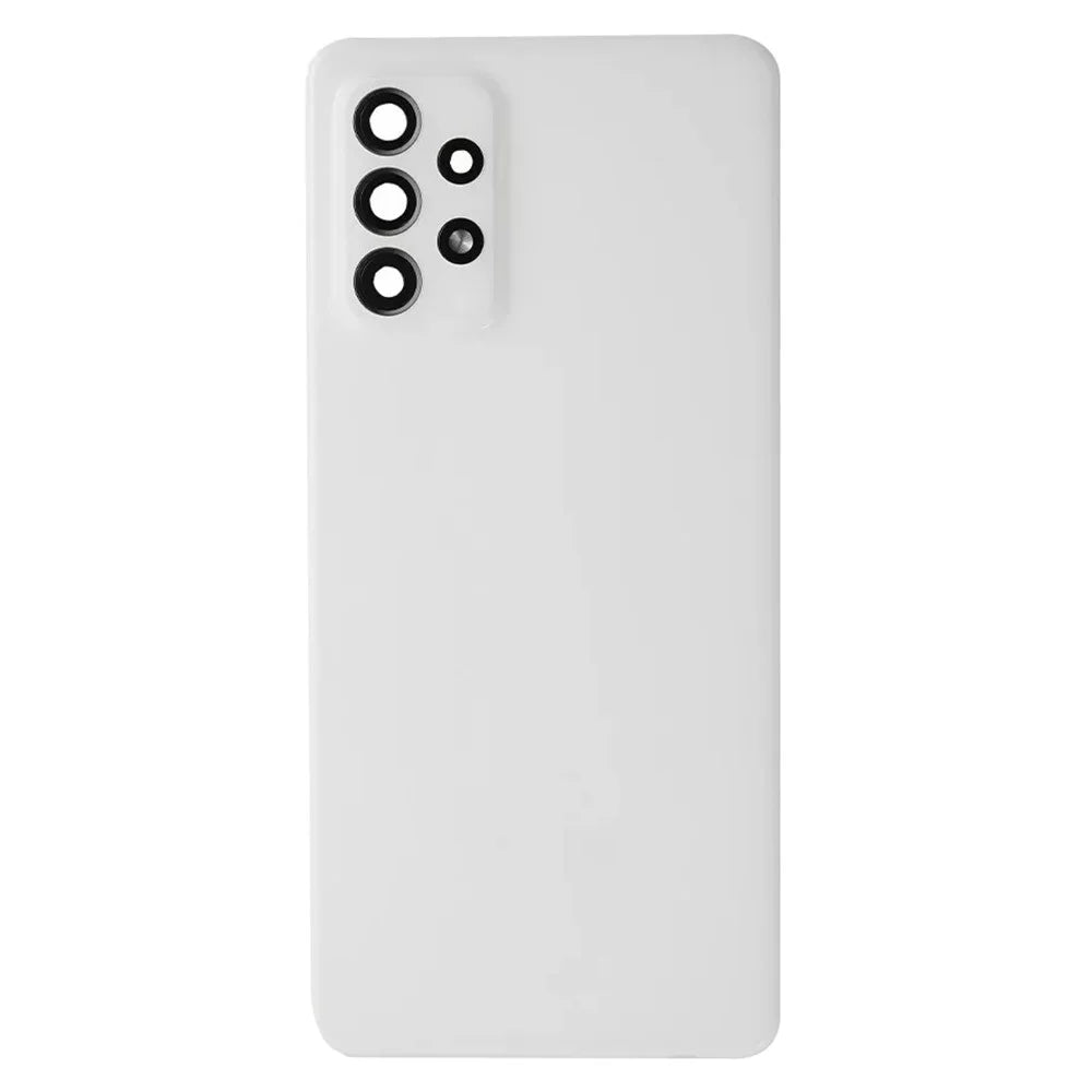 For Samsung Galaxy A72 4G A725 Battery Housing with Adhesive Sticker+Camera Lens Cover - White - 2