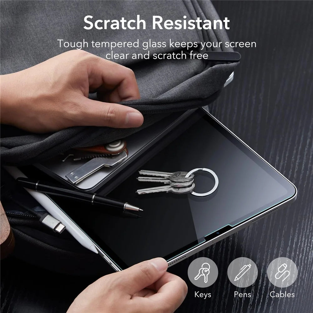 ESR 2Pcs for iPad Pro 12.9 (2018) / (2020) / (2021) / (2022) Screen Protector Tempered Glass Film with Alignment Tray - 6