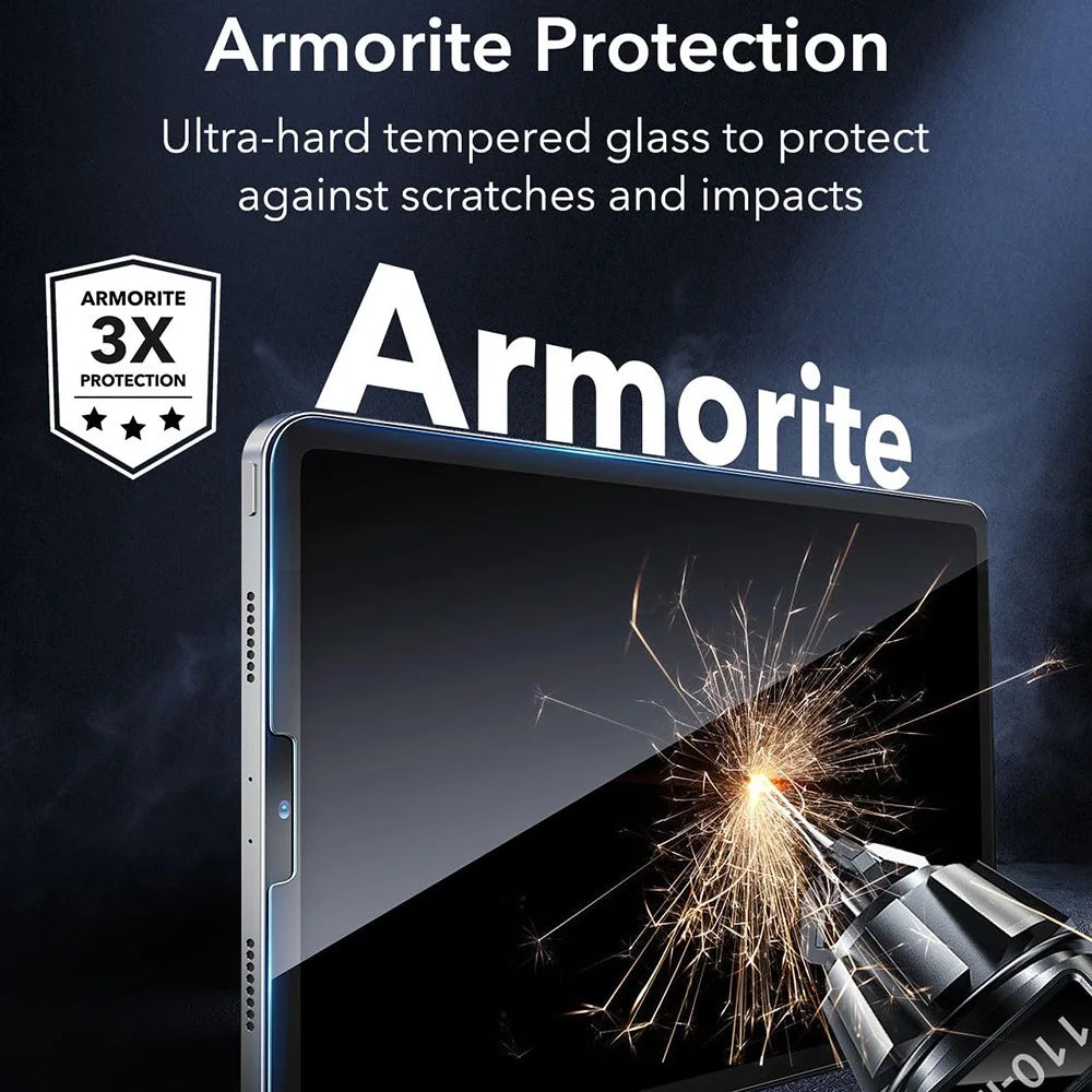 ESR 2Pcs for iPad Pro 12.9 (2018) / (2020) / (2021) / (2022) Armorite Screen Protector with Alignment Tray HD Tempered Glass - 4