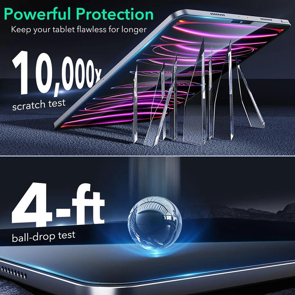 ESR 2Pcs for iPad Pro 12.9 (2018) / (2020) / (2021) / (2022) Armorite Screen Protector with Alignment Tray HD Tempered Glass - 7