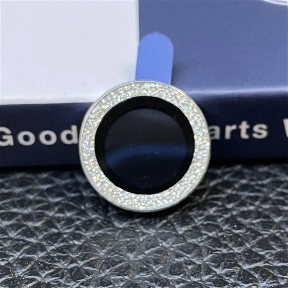 For iPhone 11 6.1 inch 2Pcs / Set Tempered Glass Camera Lens Protector Fine Glitter Powder Design Lens Protective Film - Silver - 2