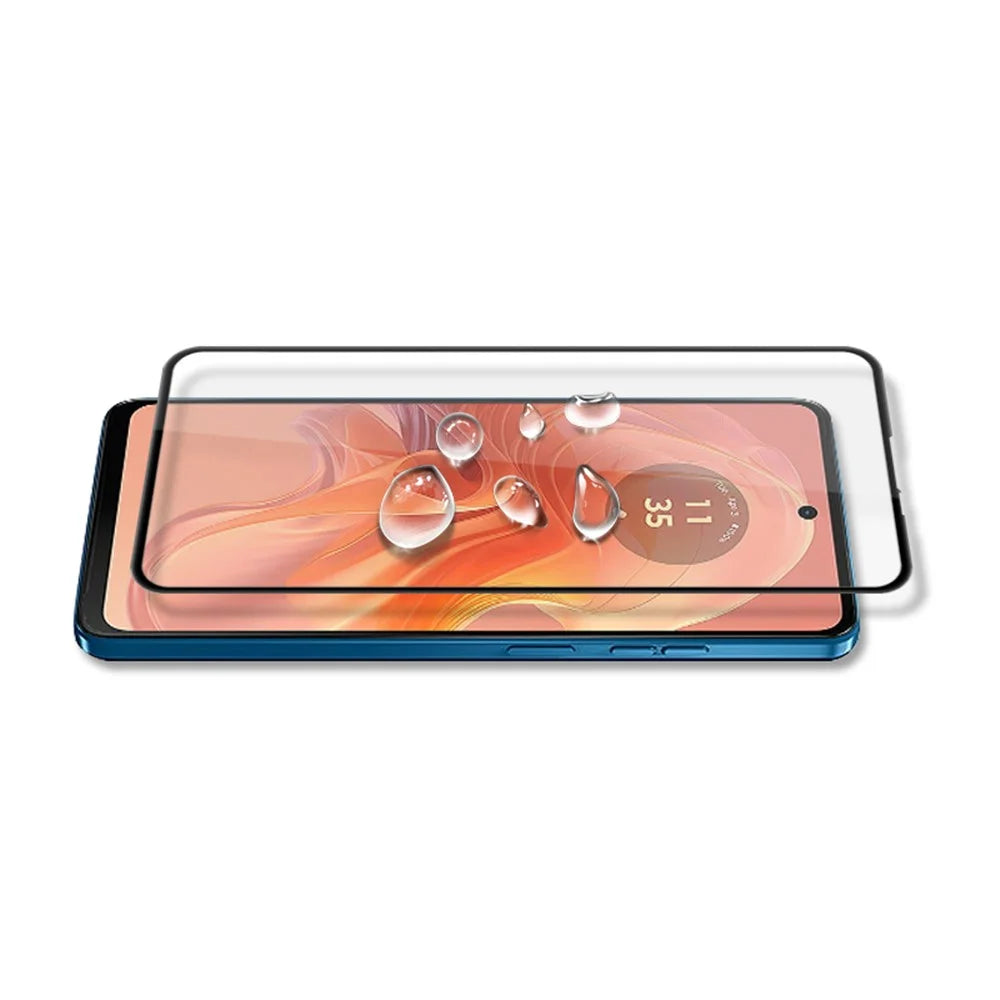 MOCOLO Screen Protector for Motorola Moto E14 4G / G04 4G / G04s 4G / G24 4G / G24 Power Tempered Glass Silk Printing Film - Black - 4