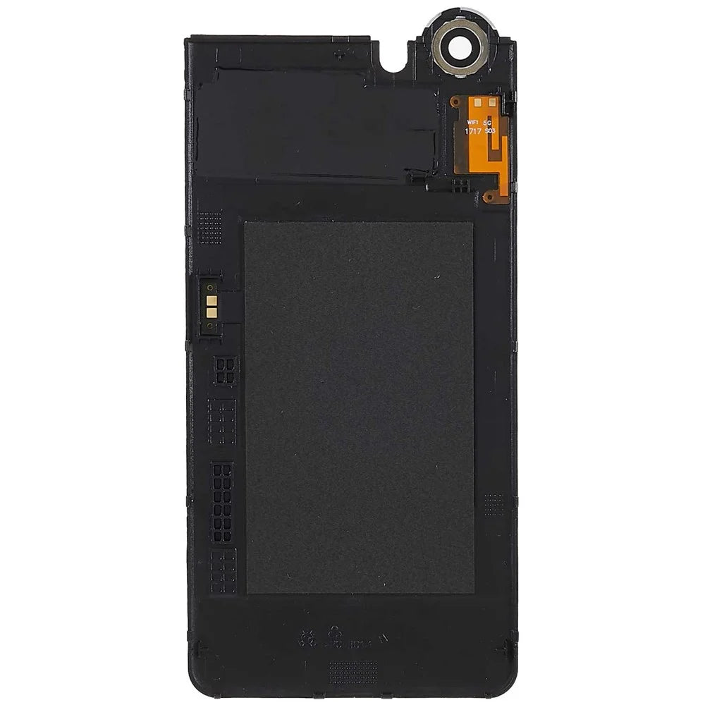 For BlackBerry Keyone OEM Battery Housing Cover Repair Part + Camera Lens Cover - Black - 3