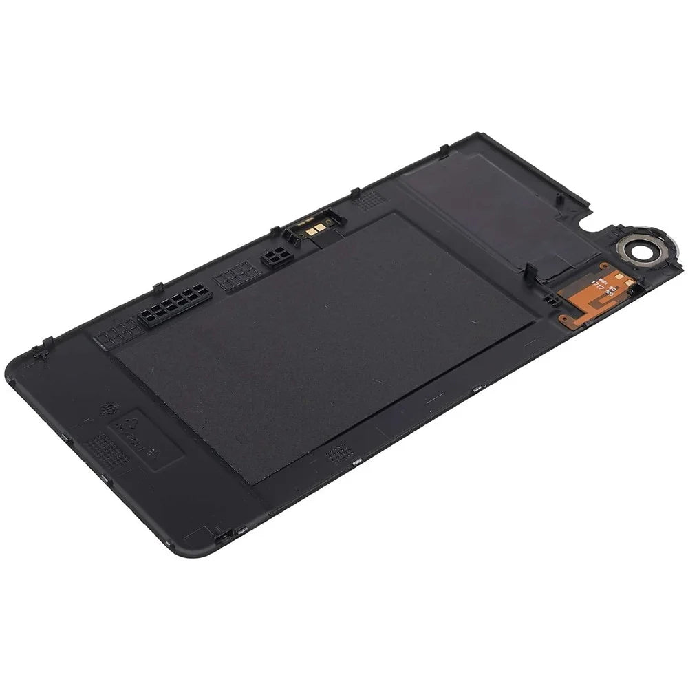 For BlackBerry Keyone OEM Battery Housing Cover Repair Part + Camera Lens Cover - Black - 6