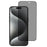 For iPhone 16 Plus / 15 Plus 180-Degree Anti-Spy Screen Protector Matte Silk-Printing Tempered Glass Film - 1