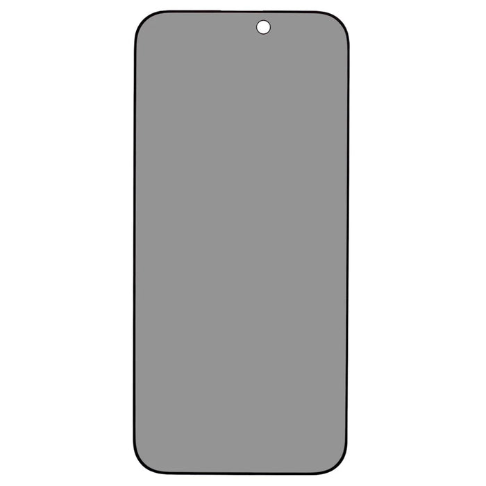 For iPhone 16 Plus / 15 Plus 180-Degree Anti-Spy Screen Protector Matte Silk-Printing Tempered Glass Film - 2