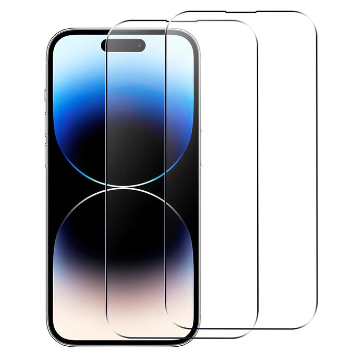 2Pcs For iPhone 16 HD Clear Screen Protector Anti-explosion 2.5D Arc Edge Tempered Glass Screen Film - 1