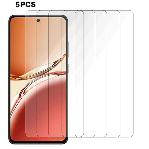 5PCS For Oppo Reno12 F 5G Screen Protector 0.3mm Tempered Glass Film No-Bubble - 1