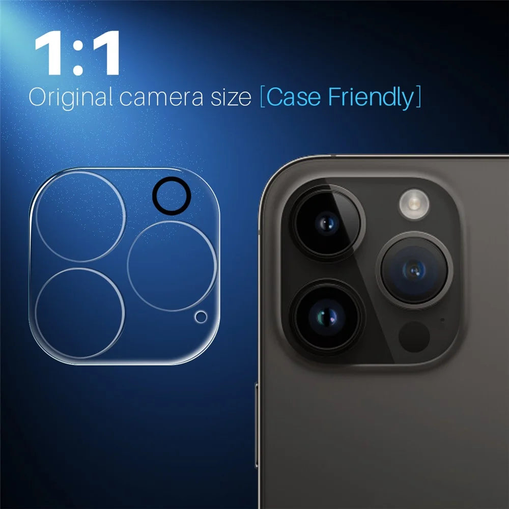 NORTHJO For iPhone 14 Pro / 14 Pro Max Camera Lens Protector Tempered Glass HD Clear 3D Full Coverage - 5