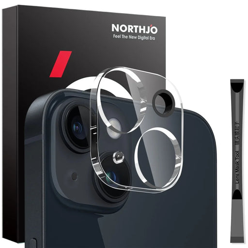 NORTHJO For iPhone 14 / 14 Plus Camera Lens Protector Tempered Glass HD Clear 3D Full Coverage - 1