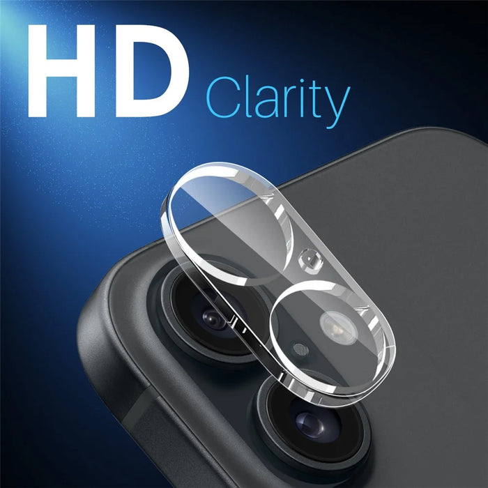 NORTHJO For iPhone 16 / 16 Plus Tempered Glass Camera Lens Protector HD Clear 3D Full Coverage - 3