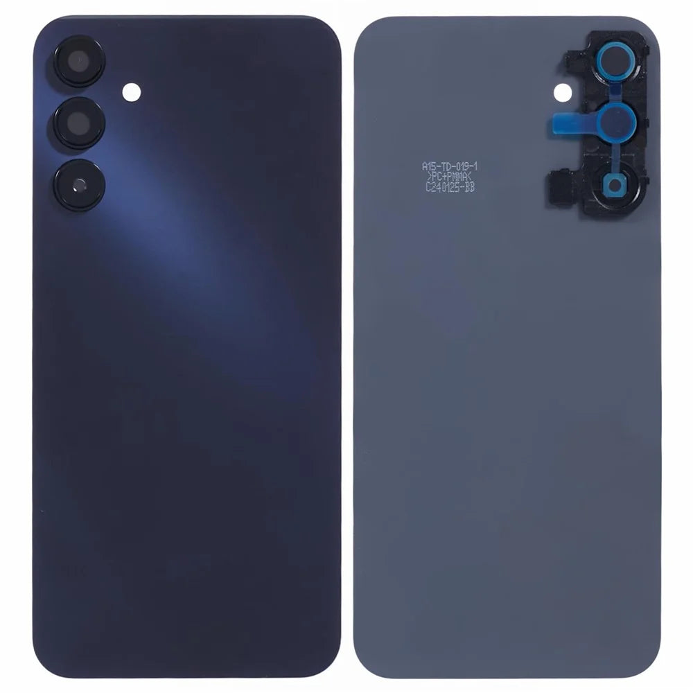 For Samsung Galaxy A15 4G A155 Battery Housing with Camera Lens Cover - Black - 1