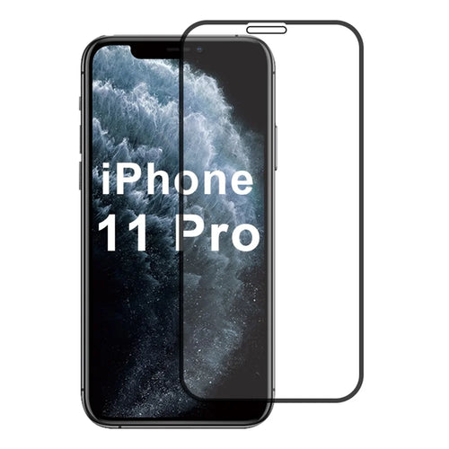 For iPhone 11 Pro Screen Protector 2.5D Silk Printing Film Full Cover Full Glue - 1