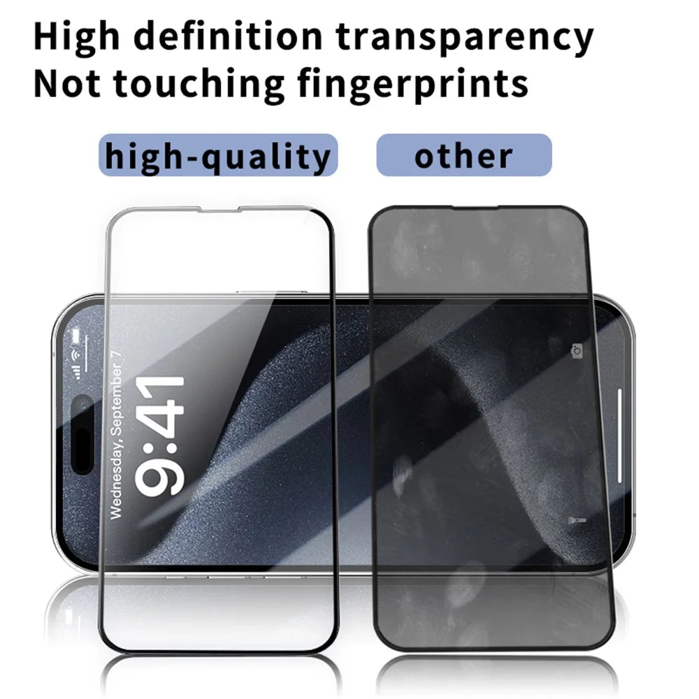 For iPhone 11 Pro Screen Protector 2.5D Silk Printing Film Full Cover Full Glue - 2