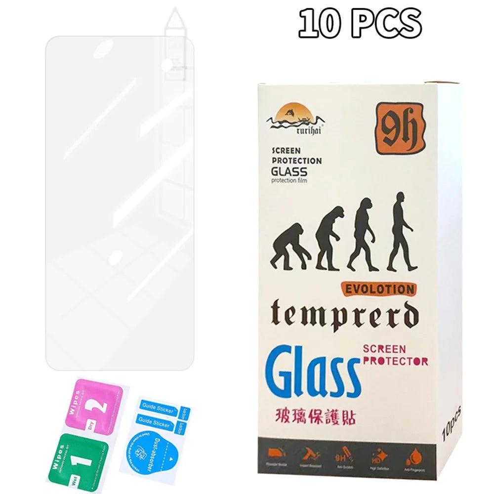 RURIHAI 10Pcs For Oppo A3 5G / Reno12 F 5G Screen Protector 2.5D High Aluminium-Silicon Glass Film - 6