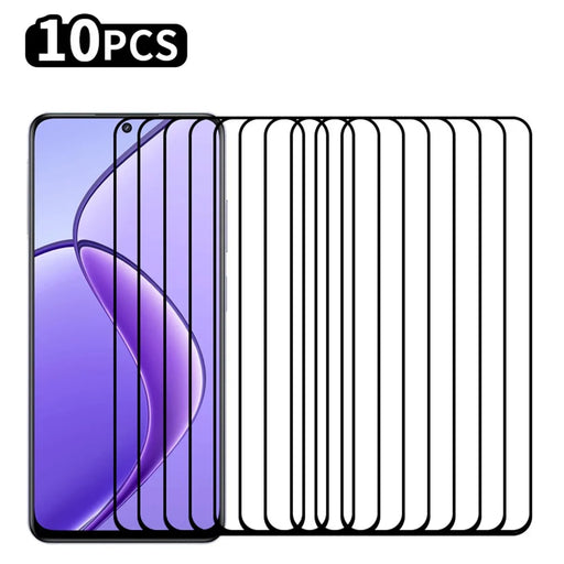 RURIHAI 10Pcs For Realme 12 4G / 12+ 5G Secondary Hardening High Aluminum-Silicon Glass Film - 1