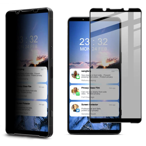 IMAK For Sony Xperia 1 VI Anti-Spy Privacy Full Screen Protector Tempered Glass Film - 1