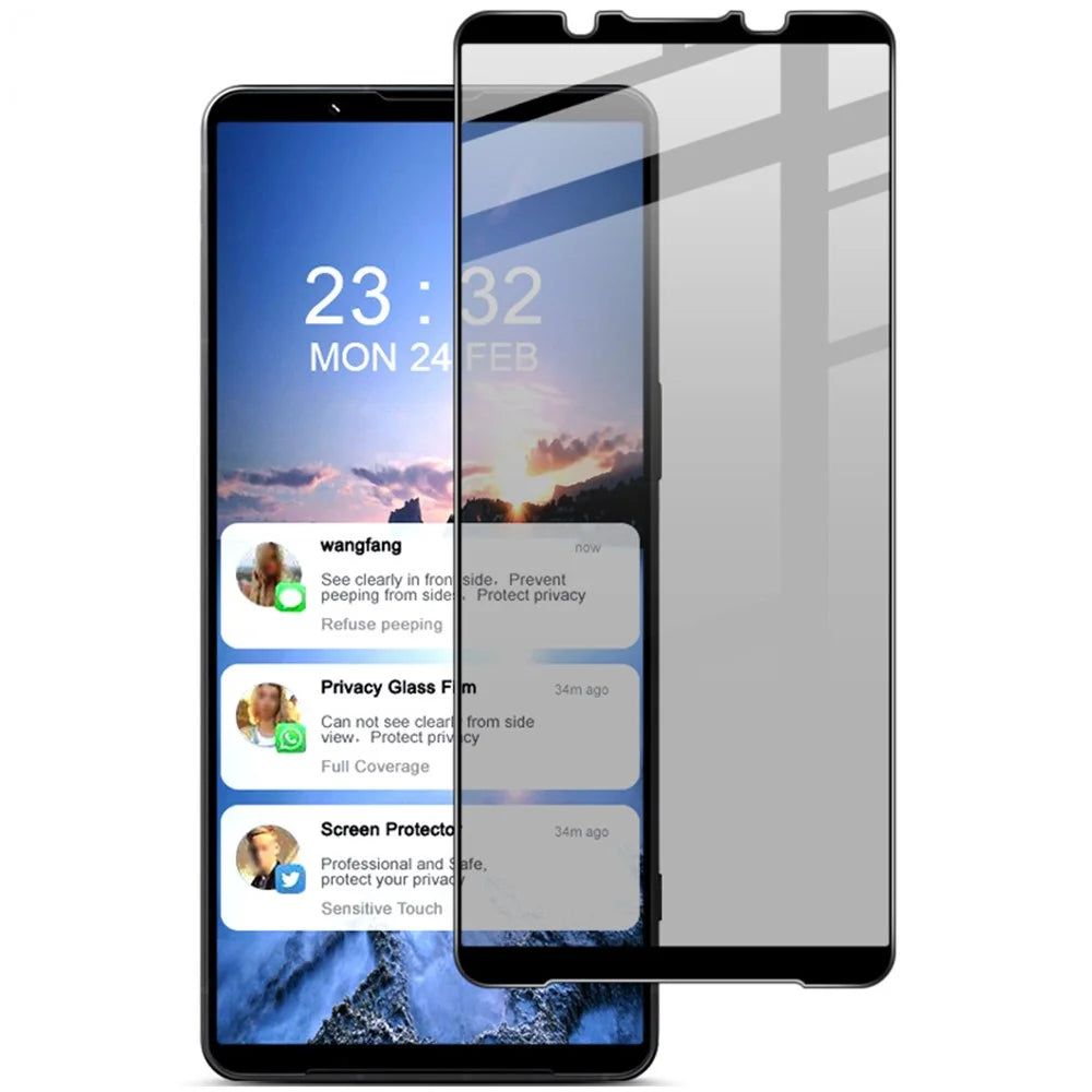 IMAK For Sony Xperia 1 VI Anti-Spy Privacy Full Screen Protector Tempered Glass Film - 4