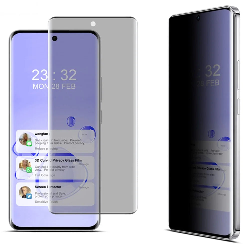 IMAK For Oppo Reno12 5G (Global) Screen Protector Anti-Peep Tempered Glass Film (No Edge Version) - 1