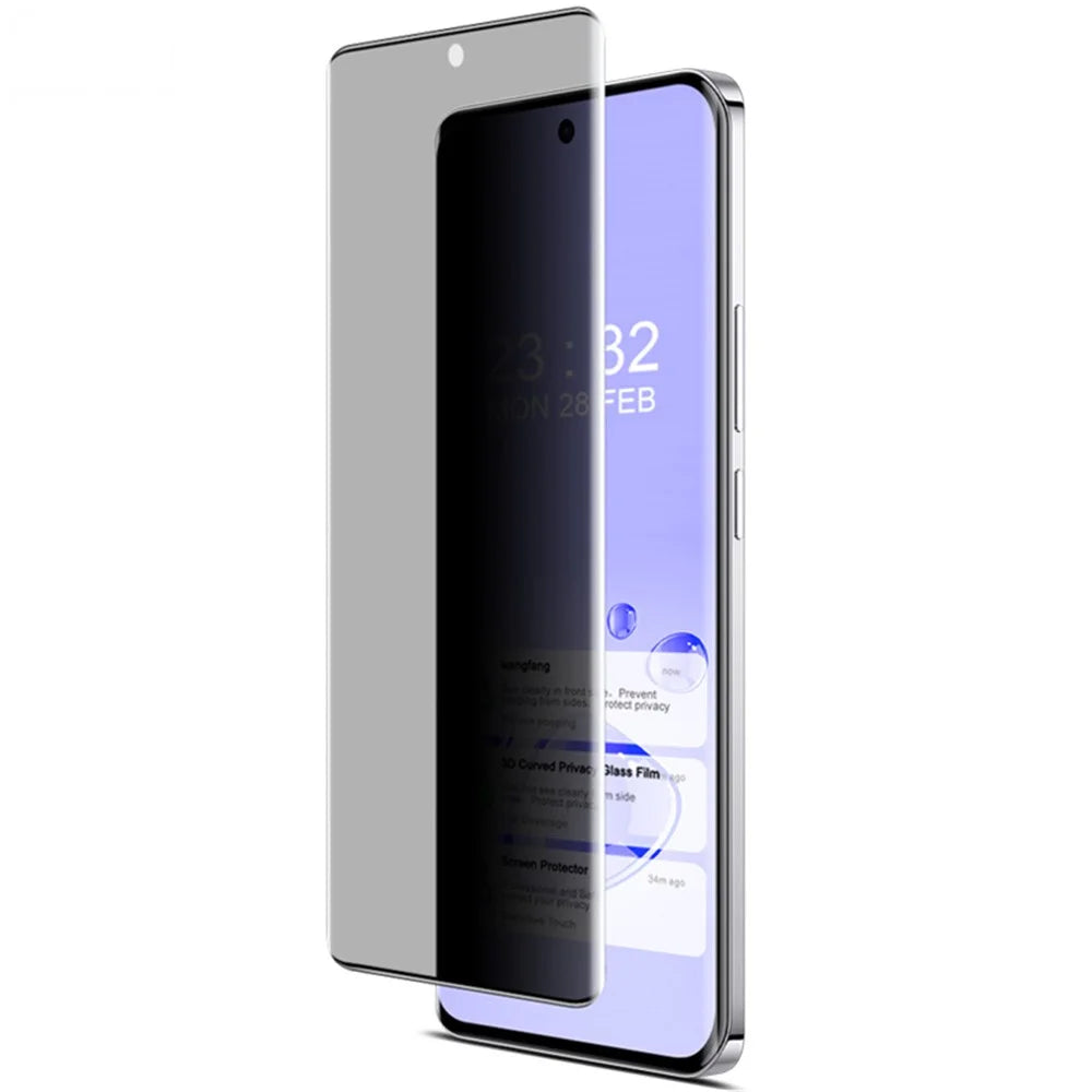 IMAK For Oppo Reno12 5G (Global) Screen Protector Anti-Peep Tempered Glass Film (No Edge Version) - 2