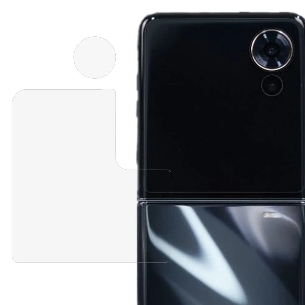 For Honor Magic V Flip 5G HD Clear Tempered Glass Lens Film + Small Screen Protector Film - 1