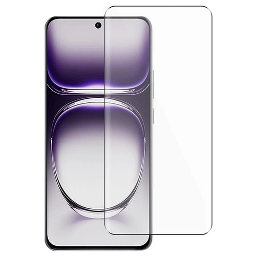 For Oppo Reno12 Pro 5G (Global) Screen Protector 3D High Aluminum-Silicon Glass Silk Printing Black Edge - 1