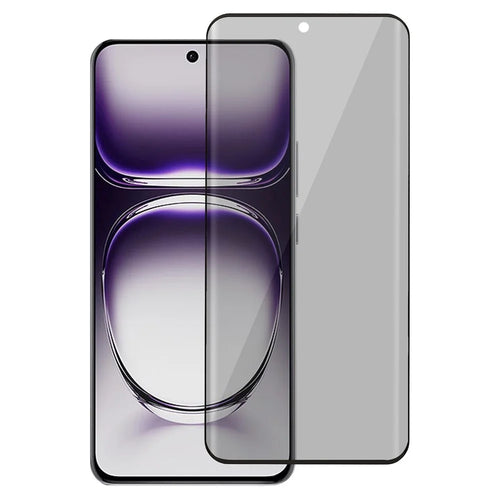 For Oppo Reno12 Pro 5G (Global) Anti-Spy Tempered Glass Screen Protector 3D Curved Edge - 1
