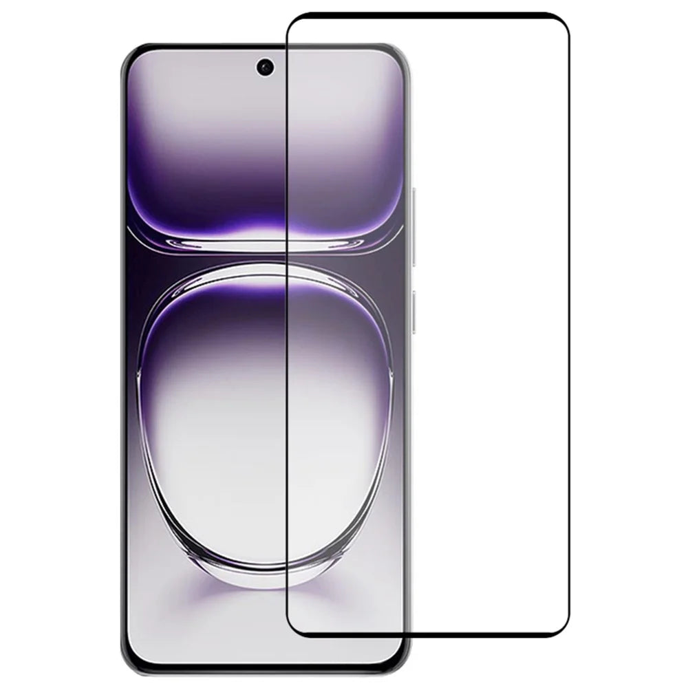 For Oppo Reno12 5G (Global) Screen Protector High Aluminum-Silicon Glass Silk Printing Film - 1