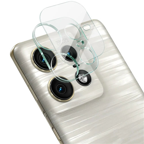 IMAK For Motorola Edge 50 Pro 5G Camera Lens Protector Tempered Glass Film+Acrylic Lens Cap - 1