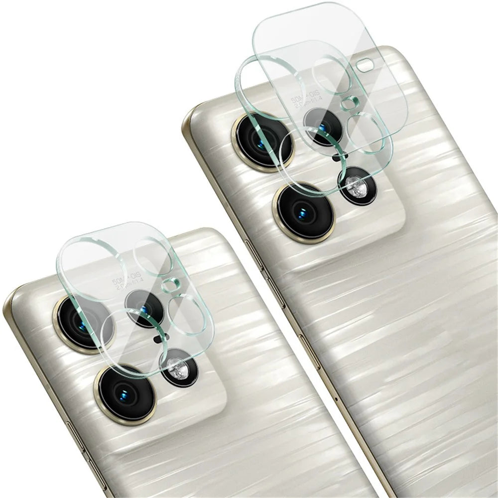 IMAK For Motorola Edge 50 Pro 5G Camera Lens Protector Tempered Glass Film+Acrylic Lens Cap - 5