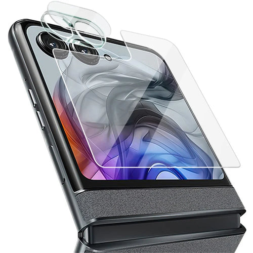 IMAK For Motorola Razr 50 5G / Razr 2024 5G Camera Lens Film with Acrylic Lens Cap+Small Screen Protector - 1