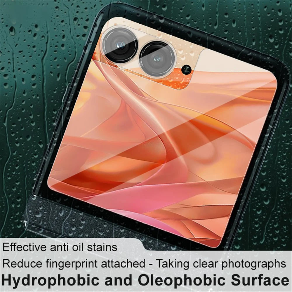 IMAK For Motorola Razr 50 5G / Razr 2024 5G Camera Lens Film with Acrylic Lens Cap+Small Screen Protector - 3