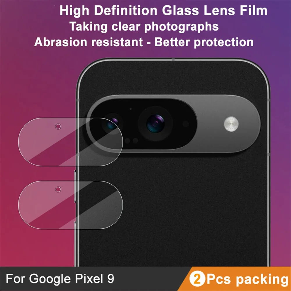 IMAK 2Pcs For Google Pixel 9 Camera Lens Protector HD Tempered Glass Rear Lens Film (Downsize Version) - 3