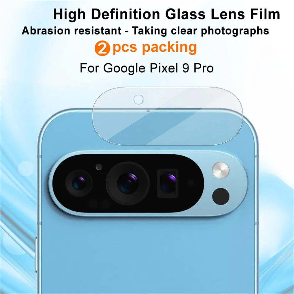 IMAK 2Pcs For Google Pixel 9 Pro Camera Lens Protector HD Tempered Glass Rear Lens Film (Downsize Version) - 2