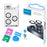 RURIHAI For iPhone 16 Pro  /  16 Pro Max Tempered Glass AR Camera Lens Protector with Titanium Alloy Ring - Black - 5