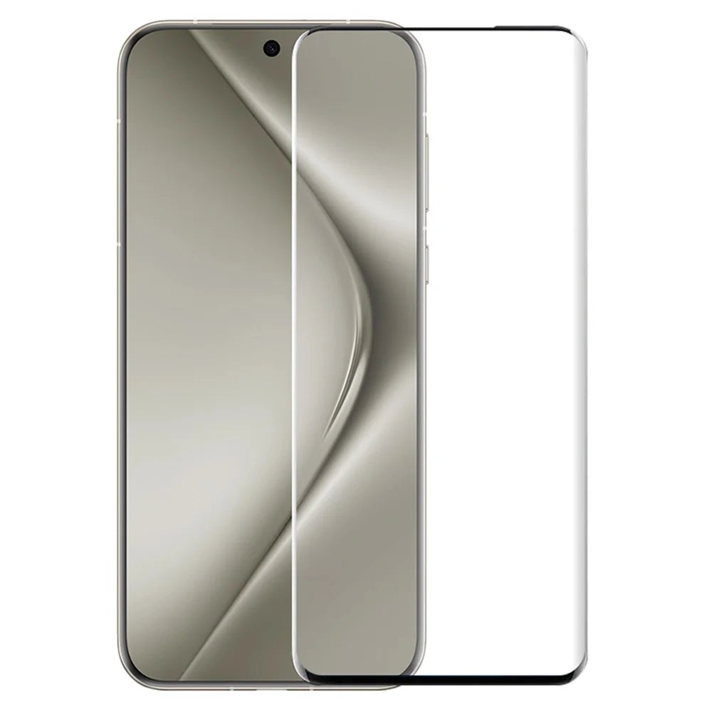 NORTHJO A+ For Huawei Pura 70 Ultra Screen Protector Side Glue 3D Curved Tempered Glass Film - Black - 1