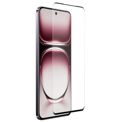 NORTHJO A+ For Oppo Reno12 5G (Global) / Reno12 Pro 5G (Global) Screen Protector Tempered Glass 3D Curved Film - Black - 2