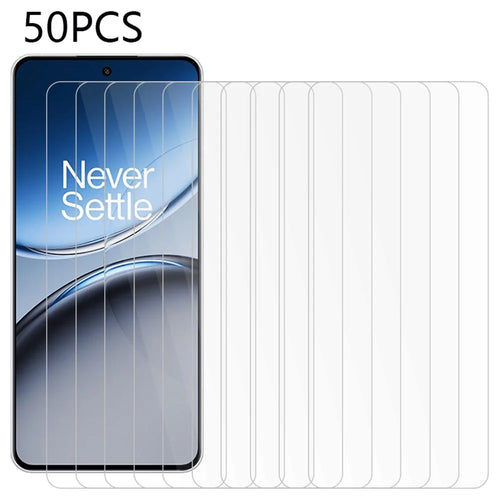 50Pcs for OnePlus Nord 4 Tempered Glass Screen Protector Anti-Scratch Protective Film (No Package, with Wipes Set, Dust-absorber, Guide Sticker) - 1