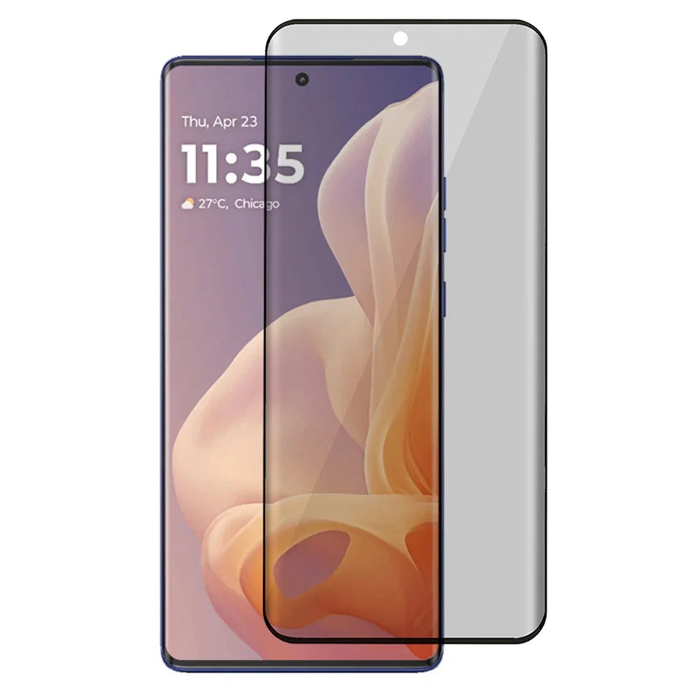 For Motorola Moto G85 5G / S50 Neo 5G Anti-Spy Screen Protector Side Glue Tempered Glass Film - 1