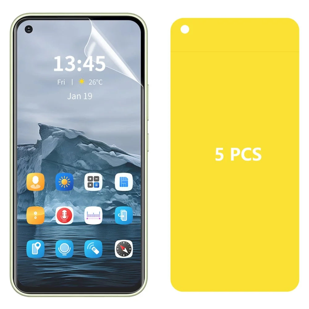 ENKAY HAT PRINCE 5Pcs For OnePlus 9RT 5G Screen Protector TPE+PET+TPU Hydrogel Screen Film - 1